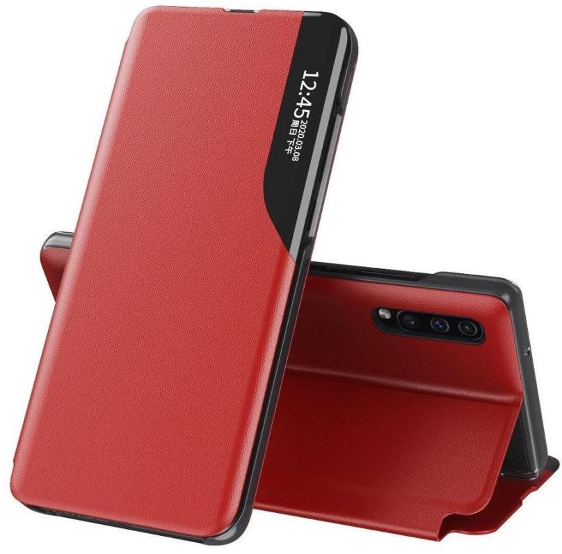 Pouzdro na mobil Eco Leather View knížkové pouzdro na Huawei P40 Pro, červené