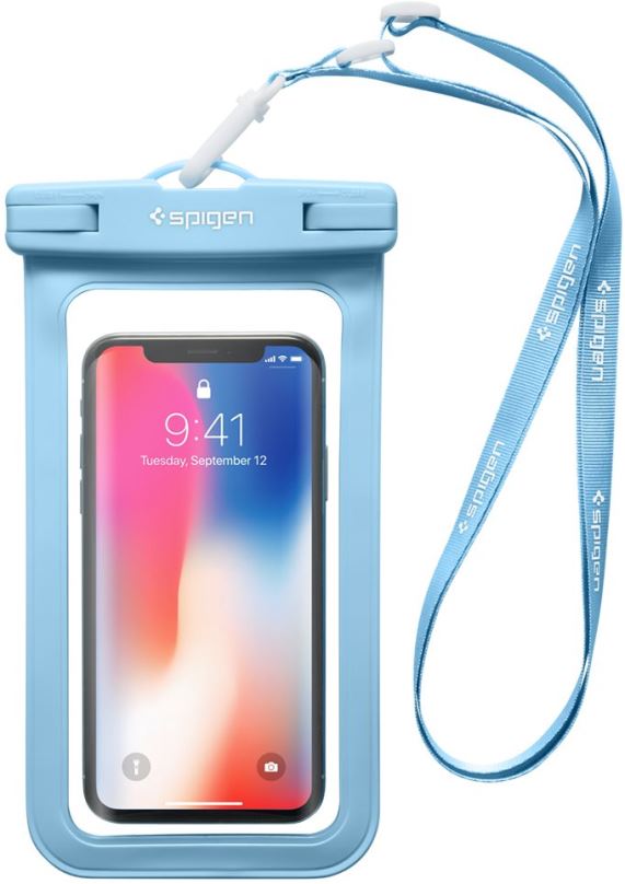 Pouzdro na mobil Spigen Velo A600 Waterproof Phone Case Blue
