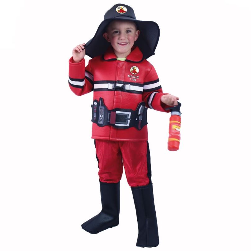Kostým Rappa dětský kostým hasič (S)