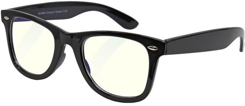 Brýle na počítač GLASSA Blue Light Blocking Glasses PCG 04, dioptrie: +3.00 černá