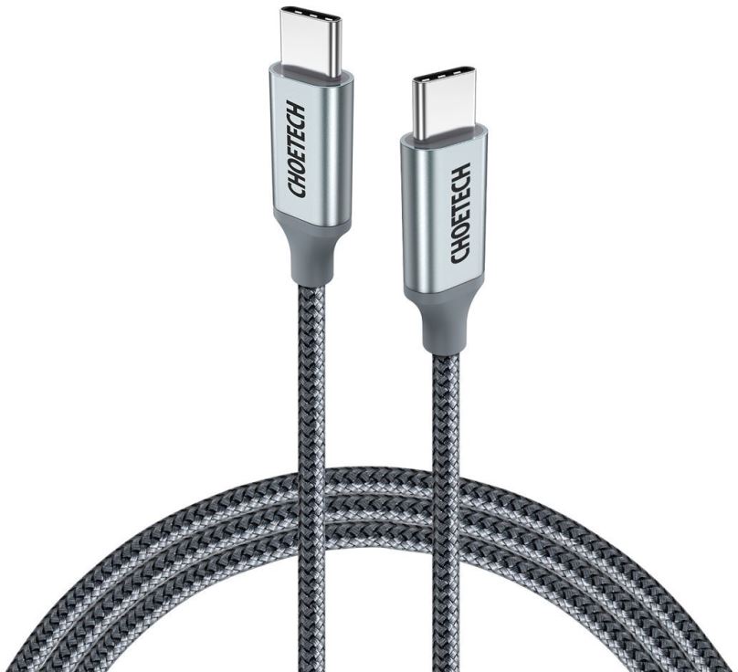 Datový kabel ChoeTech USB-C PD 100W Nylon Cable, 1.8m