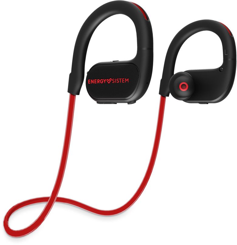 Bezdrátová sluchátka Energy Sistem Earphones BT Running 2 Neon Red