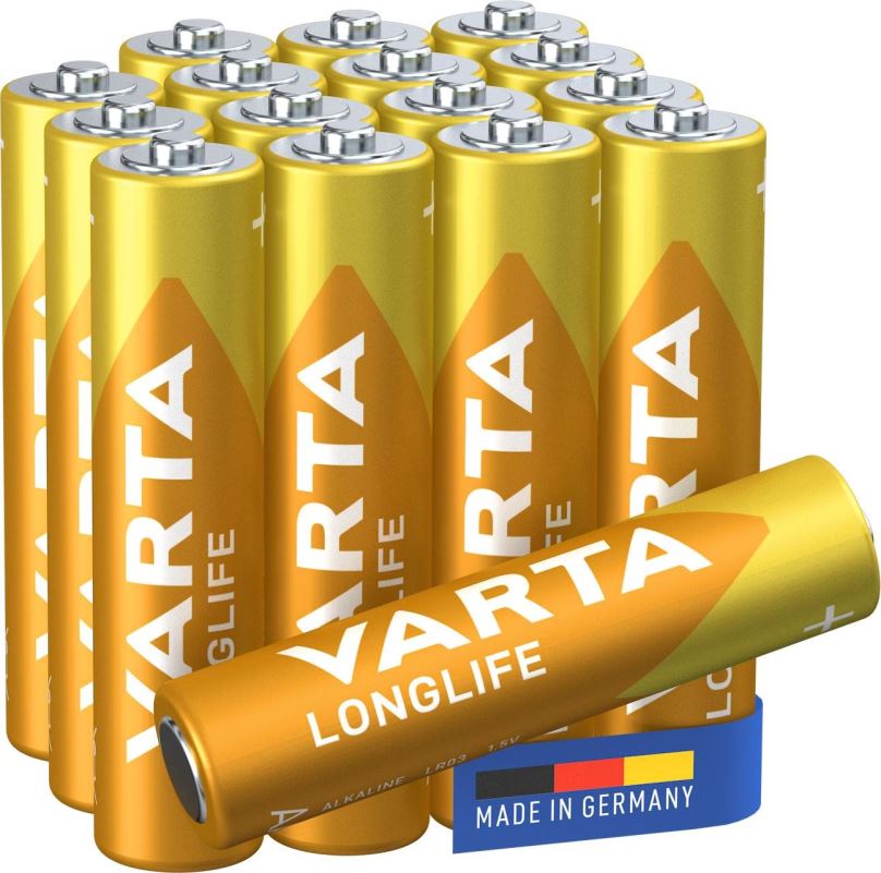 Jednorázová baterie VARTA alkalická baterie Longlife AAA 16ks
