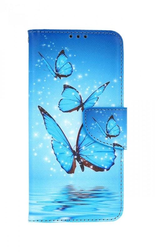 Pouzdro na mobil TopQ Pouzdro Realme 9 knížkové Modří motýlci 75733