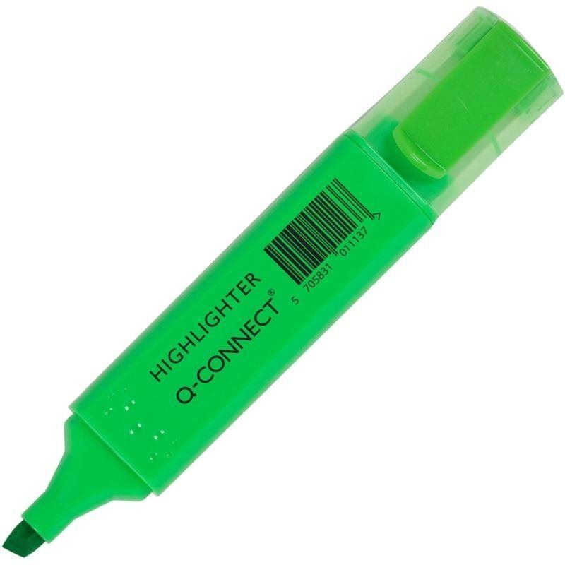 Zvýrazňovač Q-CONNECT 1-5mm, zelený