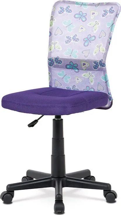 Dětská židle k psacímu stolu HOMEPRO Lacey fialová