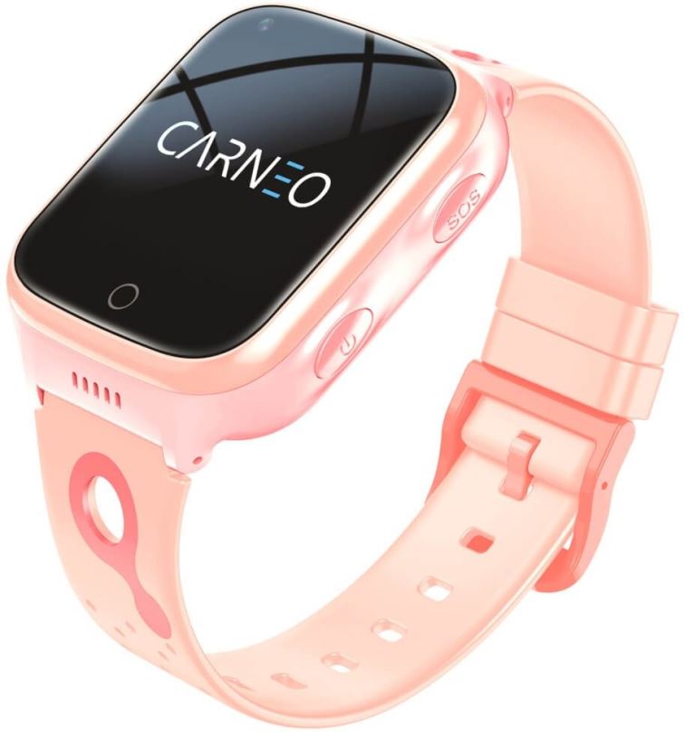 Chytré hodinky CARNEO GuardKid+ 4G Platinum pink