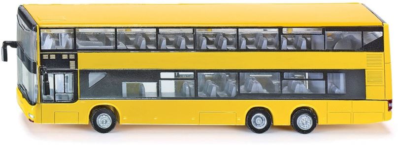 Kovový model Siku Super – Dvoupatrový linkový autobus MAN