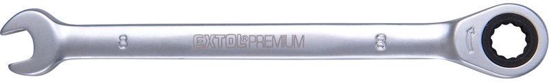 Ráčnový klíč Extol Premium klíč ráčnový očkoplochý 45 zubů 8mm CrV