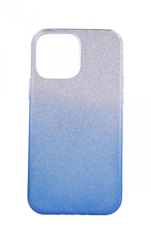 Kryt na mobil TopQ iPhone 13 Pro Max glitter stříbrno-modrý 64839