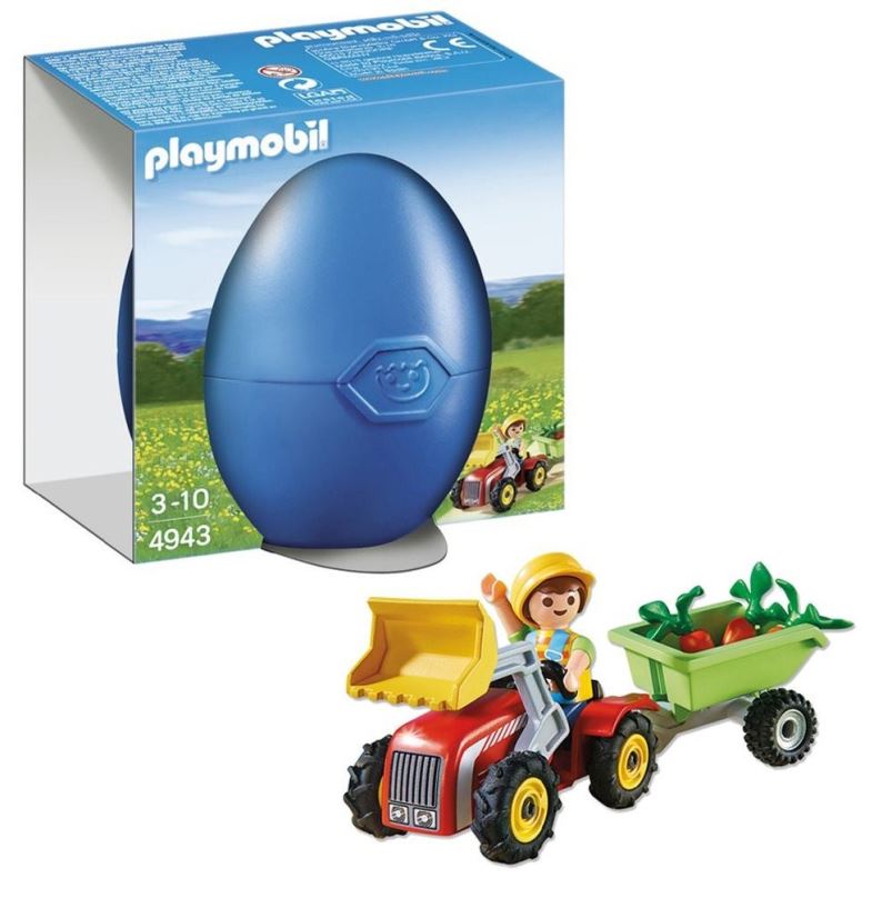 Figurky Chlapec s dětským traktorem