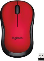 Myš Logitech Wireless Mouse M220 Silent, červená