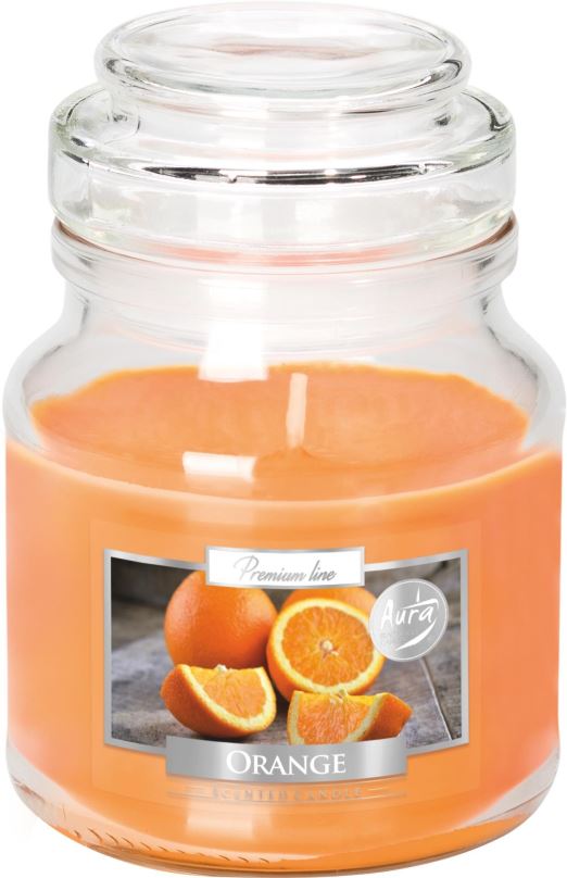 Svíčka BISPOL Pomeranč s víčkem 120 g