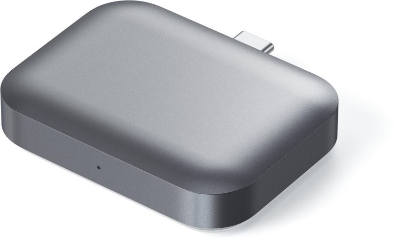 Bezdrátová nabíječka Satechi USB-C Wireless Charging Dock for AirPods Space Grey