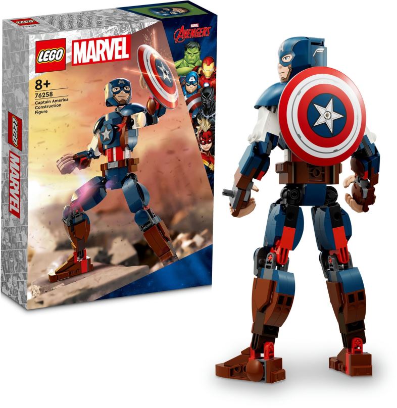 LEGO stavebnice LEGO® Marvel 76258 Sestavitelná figurka: Captain America