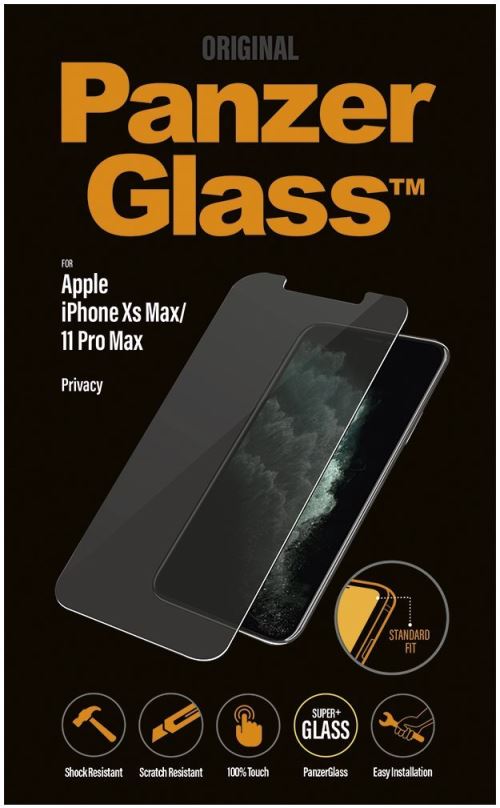 Ochranné sklo PanzerGlass Standard Privacy pro Apple iPhone XS Max/11 Pro Max čiré