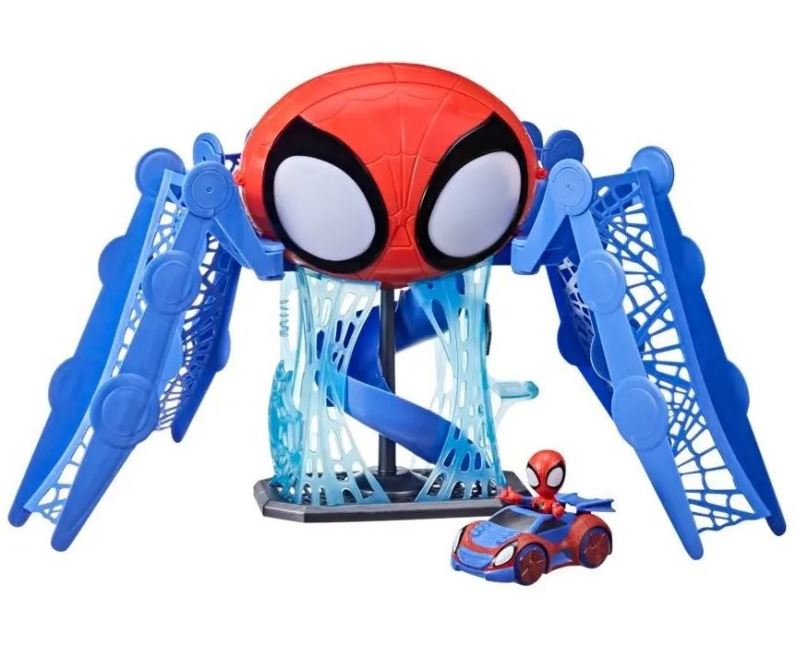 Garáž pro děti Spiderman SAF Pavoučí základna