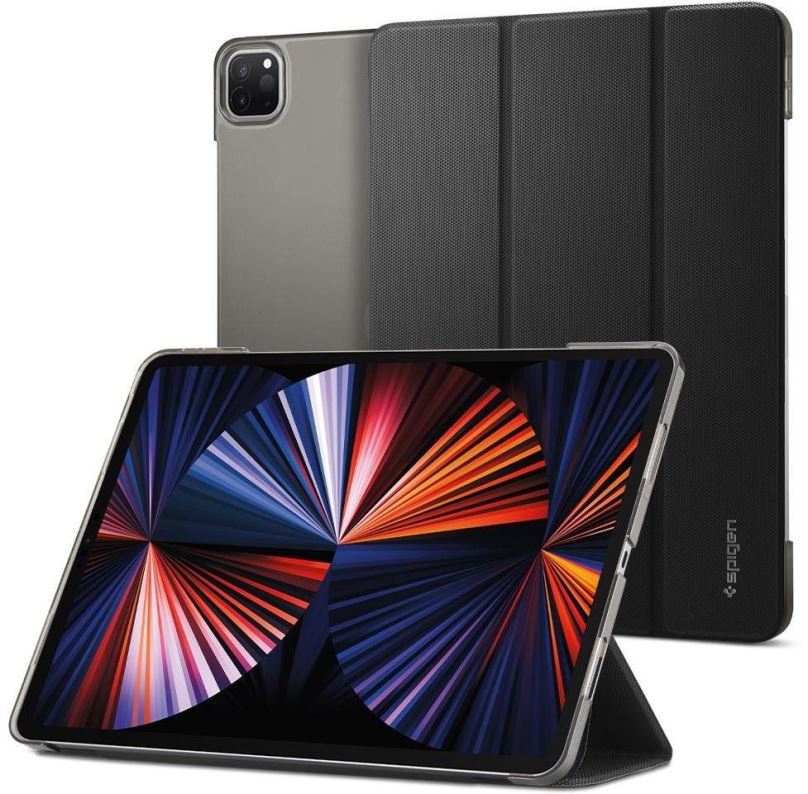 Pouzdro na tablet Spigen Liquid Air Folio Black iPad Pro 12.9" 2021