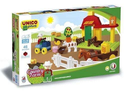 Unico Plus stavebnice Farma kompatibilní 46 dílů