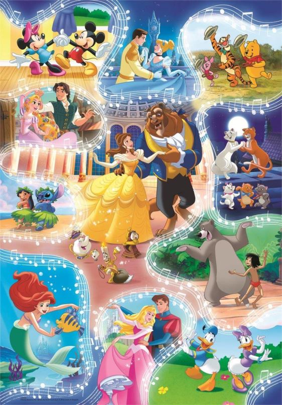Puzzle Clementoni Puzzle Disney: Je čas tančit 104 dílků
