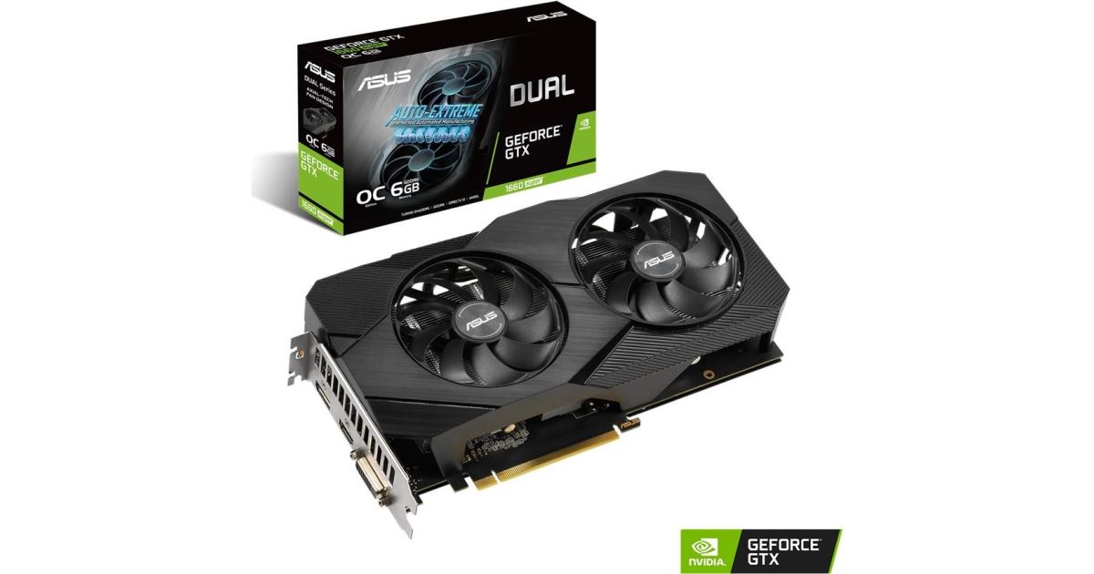 ASUS DUAL GTX 1660 SUPER EVO O6G