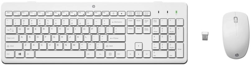 Set klávesnice a myši HP 230 Wireless Mouse Keyboard White - CZ/SK