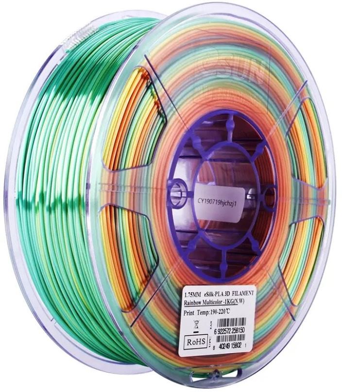 Filament eSUN eSilk-PLA rainbow 1kg