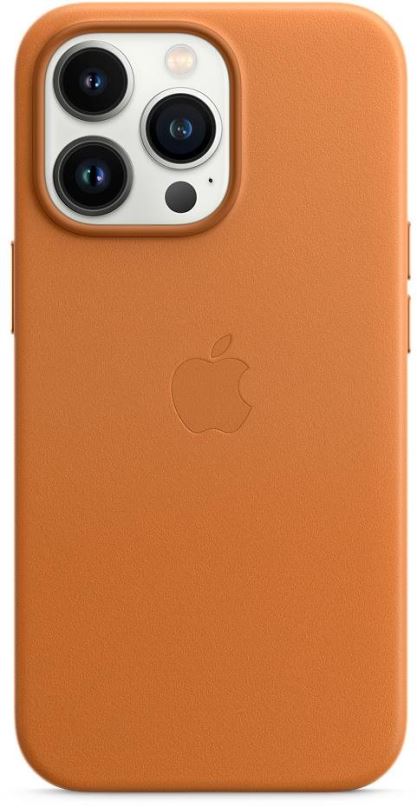Kryt na mobil Apple iPhone 13 Pro Max Kožený kryt s MagSafe zlatohnědý