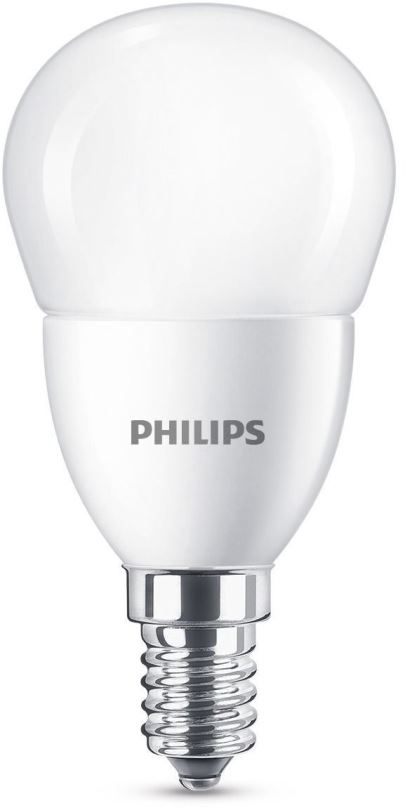 LED žárovka Philips LED kapka 7-60W, E14, Matná, 2700K