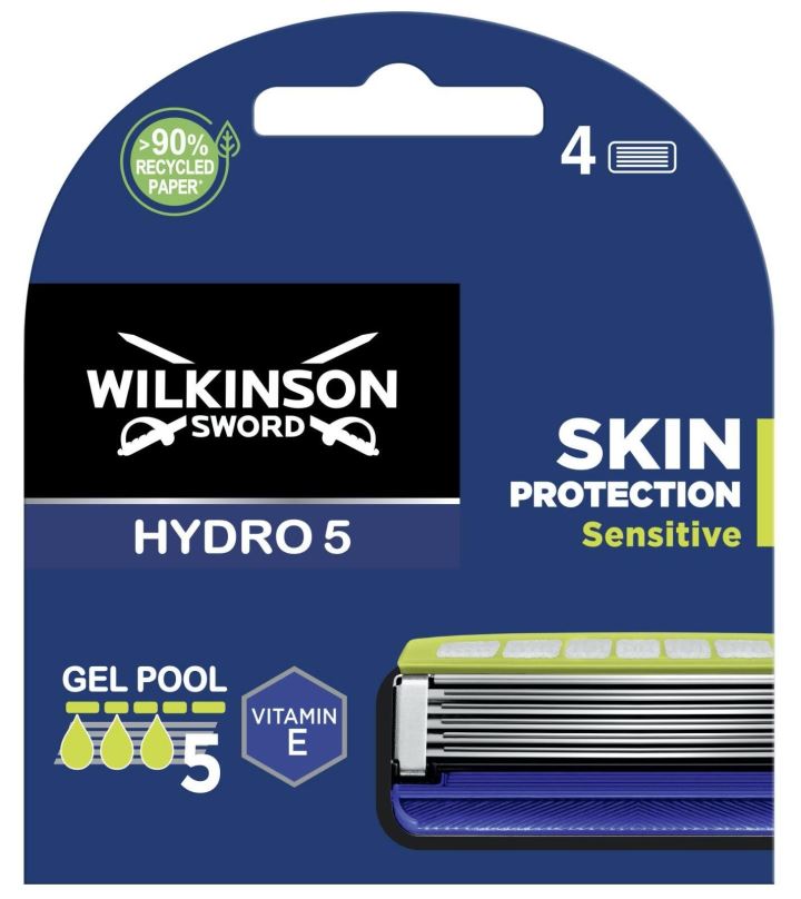 Pánské náhradní hlavice WILKINSON Hydro 5 Skin Protection Sensitive 4 ks