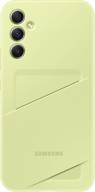 Kryt na mobil Samsung Zadní kryt s kapsou na kartu Galaxy A34 5G Lime