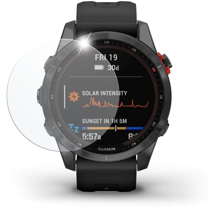 Ochranné sklo FIXED pro smartwatch Garmin Fénix 7S Standard Edition 2ks v balení čiré
