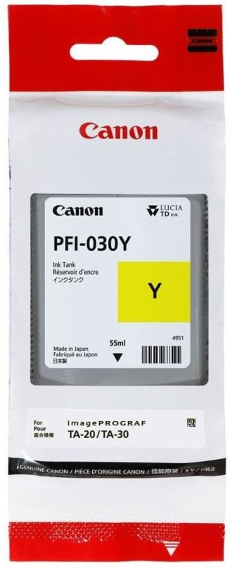 Cartridge Canon PFI-030Y žlutá