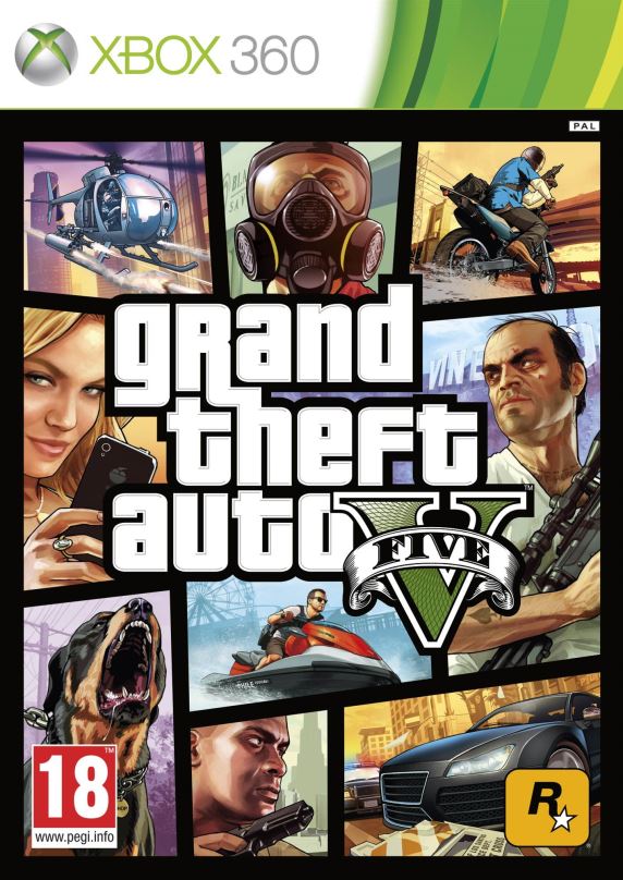 Hra na konzoli Grand Theft Auto V (GTA 5) -  Xbox 360