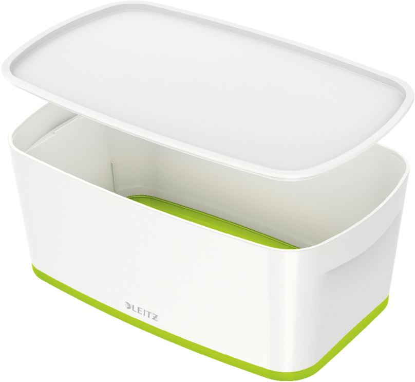 Úložný box Leitz WOW MyBox, velikost S, bílá/zelená