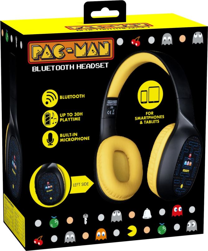 Herní sluchátka Konix Pac-Man Bluetooth Headset