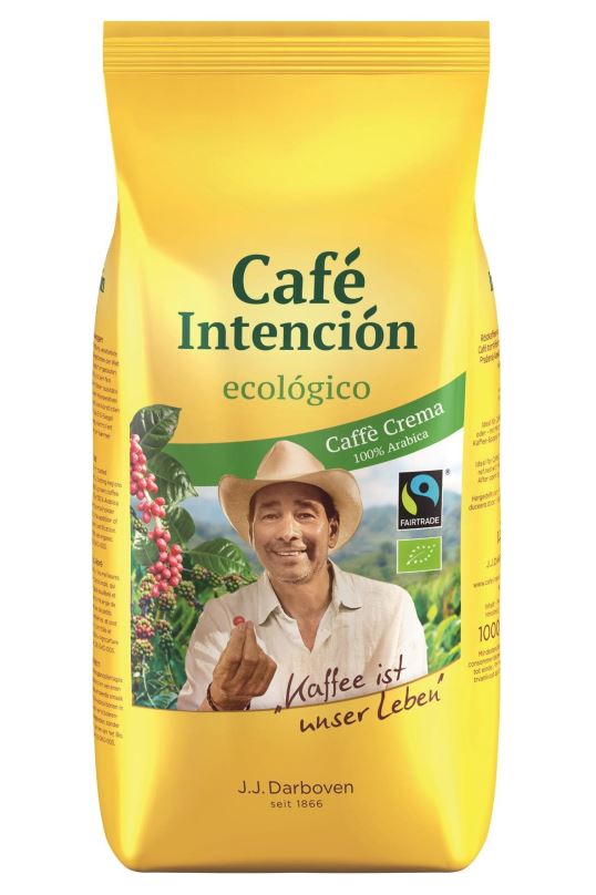 Káva CAFÉ INTENCIÓN ecológico Café Crema FT&BIO 1000g zrno