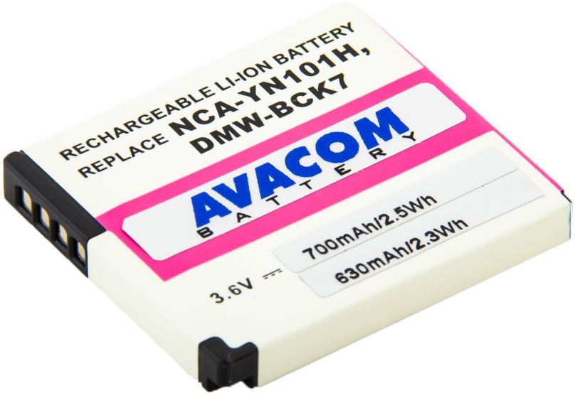 Baterie pro fotoaparát Avacom za Panasonic DMW-BCK7 Li-Ion 3.6V 700mAh 2.6Wh