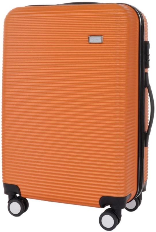 Cestovní kufr T-class TPL-3005, vel. L, ABS plast, (oranžová), 63 x 44 x 26,5cm