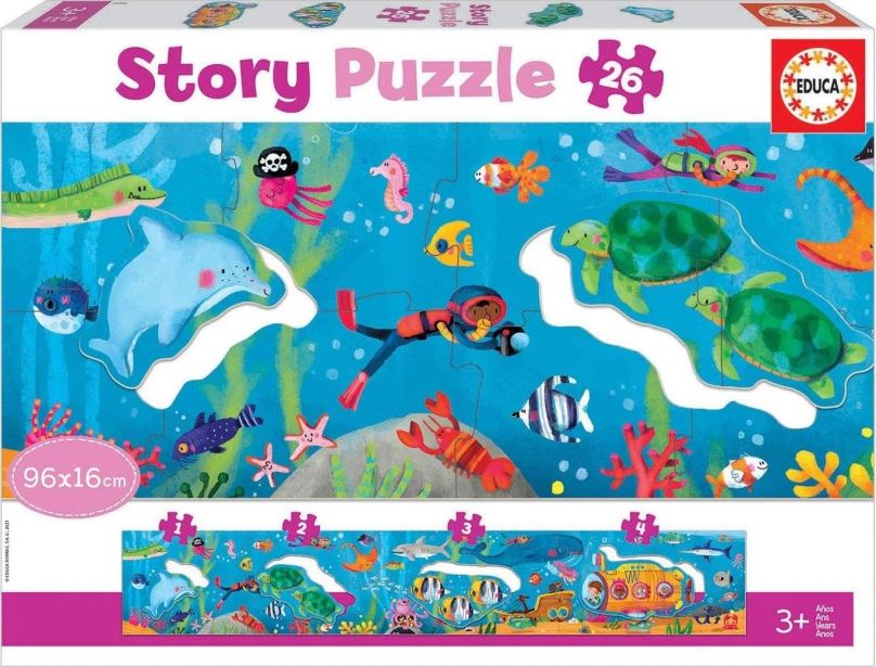 Puzzle Educa Story puzzle Podmořský svět 26 dílků