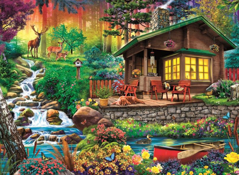 Puzzle Trefl Puzzle Chata v lesích 3000 dílků