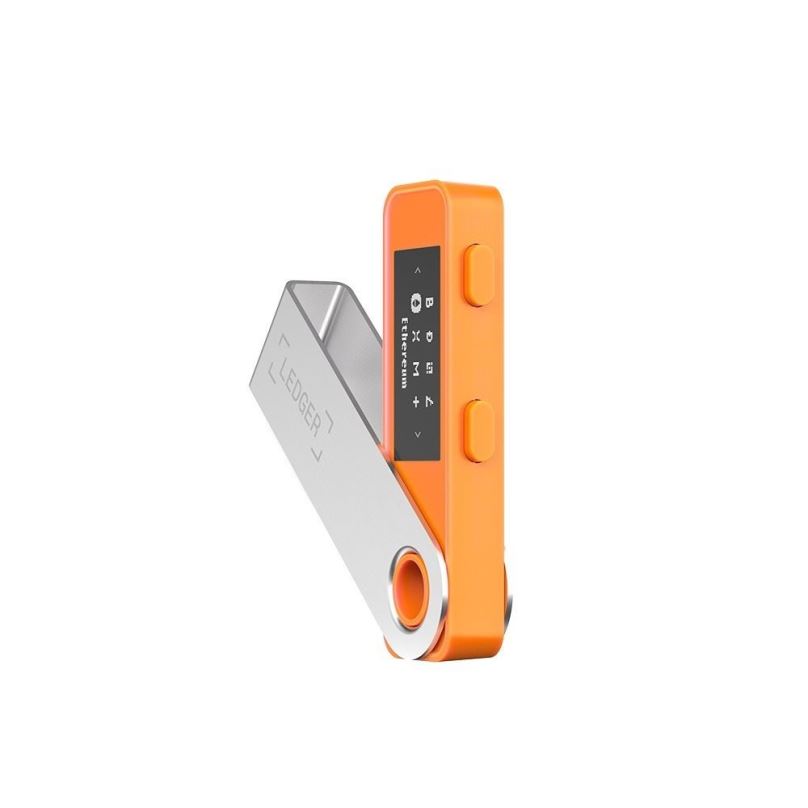 Hardware peněženka Ledger Nano S Plus BTC Orange Crypto Hardware Wallet