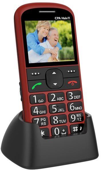 Mobilní telefon CPA Halo 11 Senior červený