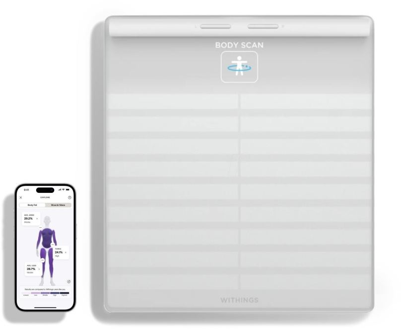 Osobní váha Withings Body Scan Connected Health Station - White