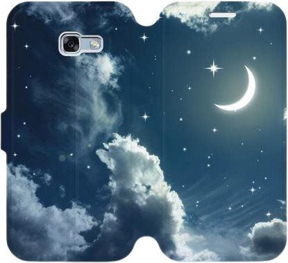 Kryt na mobil Flipové pouzdro na mobil Samsung Galaxy A5 2017 - V145P Noční obloha s měsícem