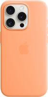 Kryt na mobil Apple iPhone 15 Pro Silikonový kryt s MagSafe sorbetově oranžový