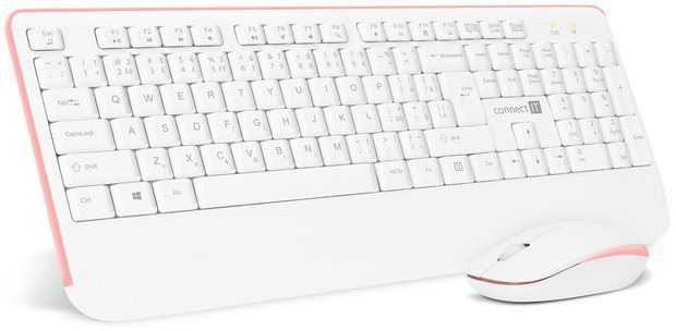 Set klávesnice a myši CONNECT IT CKM-7801-CS CZ/SK, white