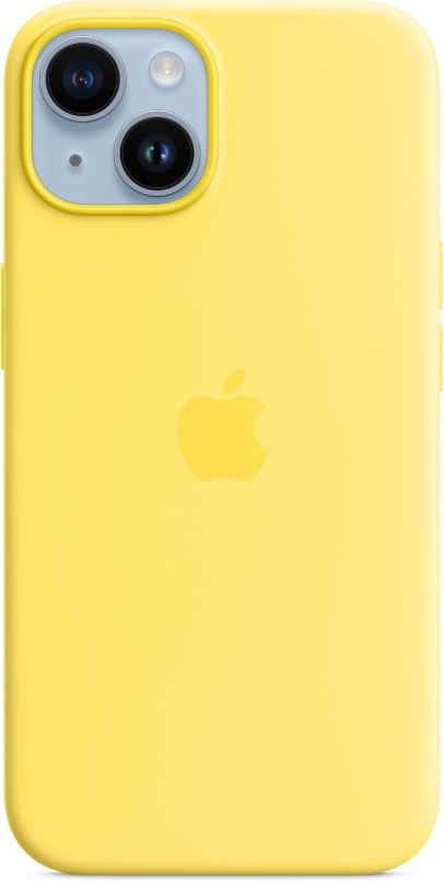 Kryt na mobil Apple iPhone 14 Silikonový kryt s MagSafe kanárkově žlutý