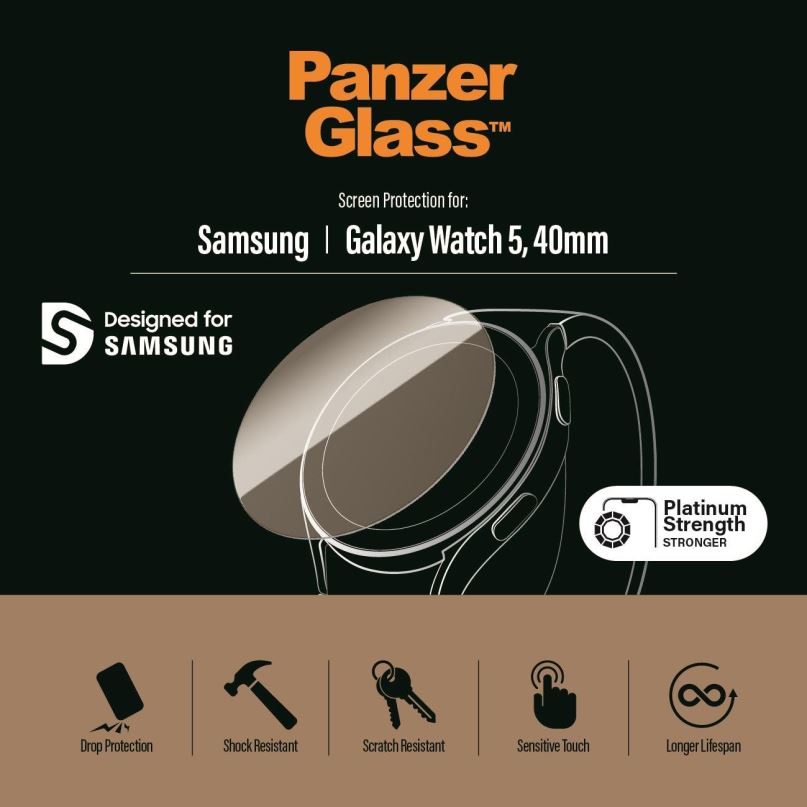 Ochranné sklo PanzerGlass Samsung Galaxy Watch 5 40mm