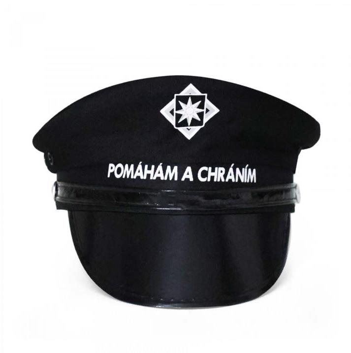 Doplněk ke kostýmu Rappa Policejní čepice "pomáhám a chráním" pro dospělé, unisex